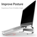 In Stock 10-18Inch Aluminum Alloy Adjustable Foldable Laptop Notebook Holder Base Stand